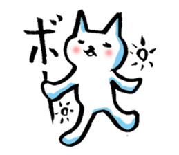 Cat of the Japanese brush sticker #14948649