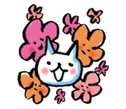 Cat of the Japanese brush sticker #14948660