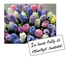 flowers with love greeting card sticker #14948783
