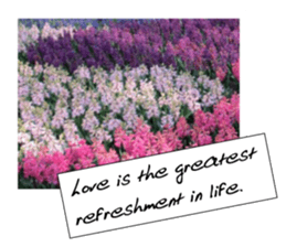 flowers with love greeting card sticker #14948793