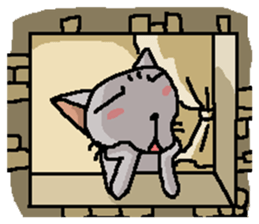 He is a cat named Gal 12 sticker #14948917