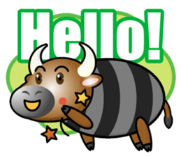 buffalo-boy sticker #14951350