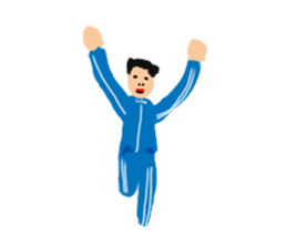 Invisible colour person sticker #14952544