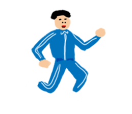 Invisible colour person sticker #14952548
