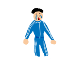 Invisible colour person sticker #14952551