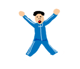 Invisible colour person sticker #14952553