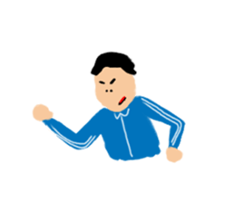 Invisible colour person sticker #14952555