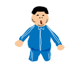 Invisible colour person sticker #14952558