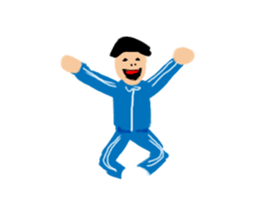 Invisible colour person sticker #14952561