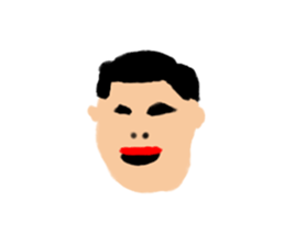 Invisible colour person sticker #14952563