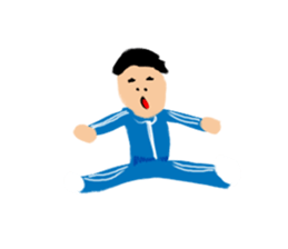 Invisible colour person sticker #14952566