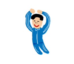 Invisible colour person sticker #14952568
