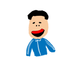 Invisible colour person sticker #14952569