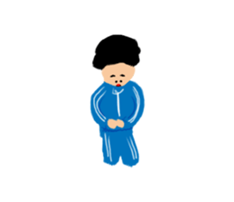 Invisible colour person sticker #14952570