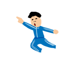 Invisible colour person sticker #14952572