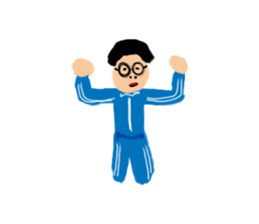 Invisible colour person sticker #14952573