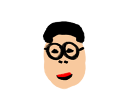 Invisible colour person sticker #14952575
