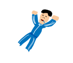 Invisible colour person sticker #14952576