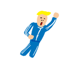 Invisible colour person sticker #14952578