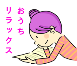 Sticker of girl and dog and cat 2 sticker #14952582