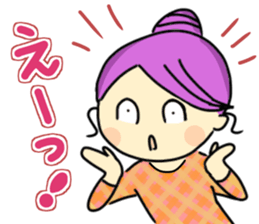 Sticker of girl and dog and cat 2 sticker #14952587