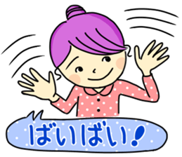 Sticker of girl and dog and cat 2 sticker #14952611