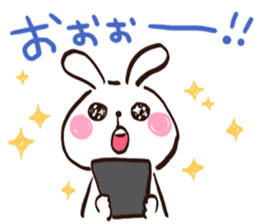 A polite rabbit sent to the boss sticker #14953317