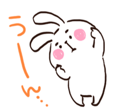 A polite rabbit sent to the boss sticker #14953318