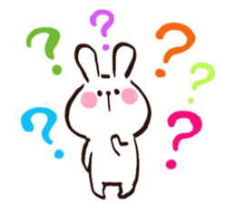 A polite rabbit sent to the boss sticker #14953324