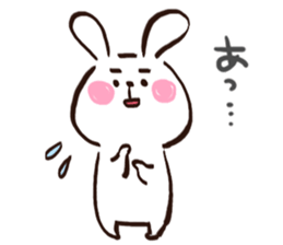 A polite rabbit sent to the boss sticker #14953325
