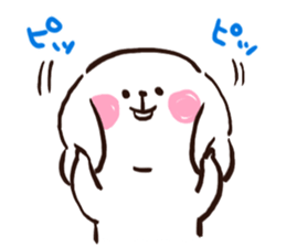 A polite rabbit sent to the boss sticker #14953331