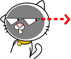 Cat that can be used everyday sticker-3 sticker #14953643