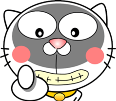 Cat that can be used everyday sticker-3 sticker #14953652