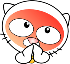 Cat that can be used everyday sticker-3 sticker #14953653