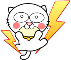 Cat that can be used everyday sticker-3 sticker #14953663