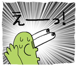 Rabbit and tortoise play golf sticker #14954155