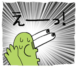 Rabbit and tortoise play golf sticker #14954155