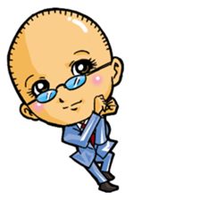 Thin hair dad ver.2 sticker #14954544