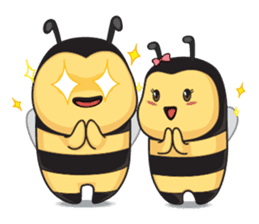 Cute honey and toony like honey! sticker #14954796