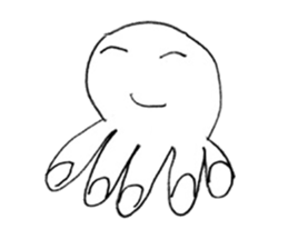 Creatures drawing sticker sticker #14954939