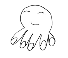 Creatures drawing sticker sticker #14954939