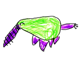 Creatures drawing sticker sticker #14954947