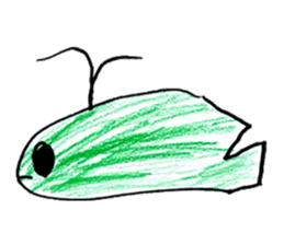 Creatures drawing sticker sticker #14954954