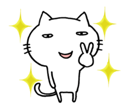 For now Oh By a cat sticker #14954979