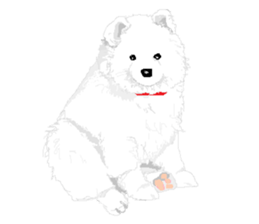 SAMOYED LOVE 2 sticker #14955334