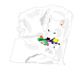 SAMOYED LOVE 2 sticker #14955341