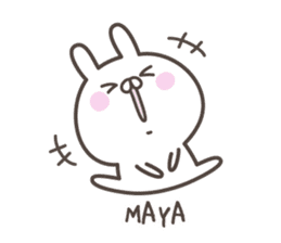 MAYA's basic pack,cute rabbit sticker #14956004