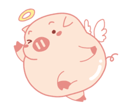 Vivid Emotions with Chubby Cute Pink Pig sticker #14957426