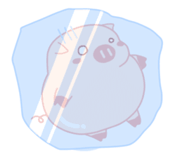 Vivid Emotions with Chubby Cute Pink Pig sticker #14957431