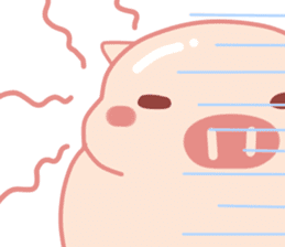 Vivid Emotions with Chubby Cute Pink Pig sticker #14957435